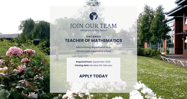 Vacancy for Teacher of Mathematics
